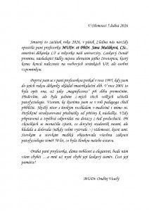 prof. Macakova vzpominka